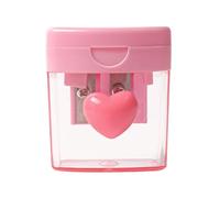 Temperamatite Per Bambini - Con Coperchio Doppio Foro Forniture Portatili - Temperamatite Per Matita Eyeliner - Adatto Per Casa, Uffici, Artisti, Disegno, Trucco, Viaggio E Insegnamento