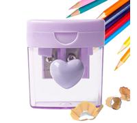 Temperamatite per bambini, pratico temperamatite a doppio foro per matite colorate | temperamatite, per casa, ufficio, disegno, trucco, viaggi, lezioni