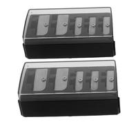 Temperamatite per eyeliner, 2 pezzi, temperamatite manuale a 5 fori, punta