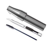 Temperamatite per matite da trucco,Strumento cosmetico portatile - Strumento per affilare gli occhi con spazzola per sopracciglia e taglierino, per donne e principianti in arte della bellezza