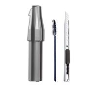 Temperamatite per matite da trucco,Strumento cosmetico portatile - Temperamatite cosmetico con spazzola per sopracciglia e lama di taglio | Per i principianti in affilatura la bellezza della casa e