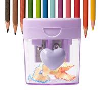 Temperamatite portatile - Forniture portatili colorate a doppio foro | Temperamatite per eyeliner - Per aula creazione artistica di disegno a casa giardino