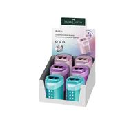 Temperamatite RollOn Sparkle - con serbatoio - 2 fori - colori assortiti - Faber