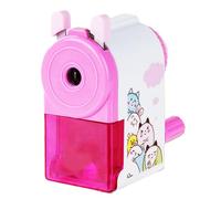 Temperamatite rotante Simpatico ed efficiente temperamatite portatile manuale a manovella per studenti Scuola Casa Viaggi Plastica Leggero Resistente (Rossa)