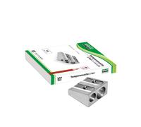 Temperamatite senza contenitore - 2 fori - in metallo - cuneiforme - Lebez