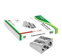 Temperamatite 2 fori in metallo CUNEIFORME LEBEZ 020 (conf. 20 Pz)