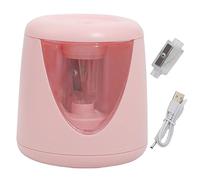 Temperamatite senza sforzo per matite da 6-8 mm Portatile a batteria Ricaricabile USB Cancelleria perfetta per la scuola degli studenti con trucioli di grandi dimensioni Rosa B