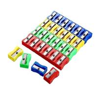 Temperamatite Singolo,50 PCS Mini Temperamatite Manuale in Lega Alluminio Singolo Foro Pencil Sharpener Palmare per la maggior parte delle matite