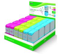 Temperamatite universale a 3 fori Lebez plastica - colori assortiti - 81110