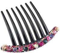 Temperamento Capelli Pettine Forcina Cappelli Donne Moda All-Match Inserto A Sette Denti Pettine Accessori Forcina (multicolore) Funzionamento facile