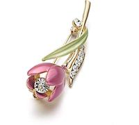 Temperamento Lady Tulip Spilla Decor Flower Pin Elegant Suit Breastpin