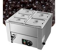 Temperatrice Commerciale del Cioccolato della Perla, Grande capacità del Server del Buffet di 18L con i coperchi dell'Acciaio Inossidabile per Il Servizio Facile (5lids)