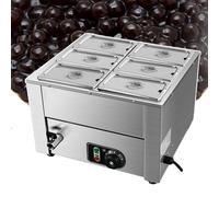 Temperatrice Commerciale del Cioccolato della Perla, Grande capacità del Server del Buffet di 18L con i coperchi dell'Acciaio Inossidabile per Il Servizio Facile (6lids)