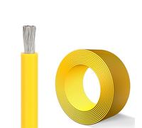 Temperatura del cavo rivestito in stagno, rame, polivinile U·L1015 4-20 A WG Cavo di collegamento tipo C, 600 V, rame stagnato, 221F, per connessioni interne (100 piedi, 8A WG)