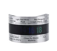 Temperatura del vino, termometro LCD per vino in acciaio inossidabile Bottiglia per birra Vini rossi Sensore di temperatura per bracciale