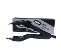 Temperatura Regolabile 220 ℃ Smart Mini Riscaldamento Punta Affilata Strumento For L'estensione Dei Capelli Alla Cheratina Bonding Fusion Hair Extension Iron Risparmio Tempo Efficiente(Black)