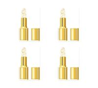 TempéRature Changement Couleur Rouge à LèVres Baume à LèVres éTanche Longue | Gold Crystal Chapstick Maquillage durable couleur Hydratation Glossy Gold Foil Respirant etnaturel Superposition polyvalente