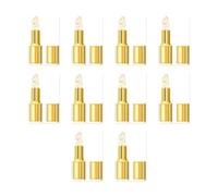 TempéRature Changement Couleur Rouge à LèVres Baume à LèVres éTanche Longue | Gold Crystal Chapstick Maquillage durable couleur Hydratation Glossy Gold Foil Respirant etnaturel Superposition polyvalente