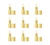 TempéRature Changement Couleur Rouge à LèVres Baume à LèVres éTanche Longue | Gold Crystal Chapstick Maquillage durable couleur Hydratation Glossy Gold Foil Respirant etnaturel Superposition polyvalente