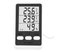 Temperature Gauge, Freezer Thermometer, 3.94x2.36 Inches Precise Probe Sensor With LCD Display, Digital Humidity Meter for Catering, Refrigerated Transport, Supermarket, Storage Monitoring