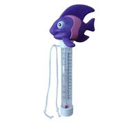 Temperature Meter, Pool Floating Gauge, Pvc Material Lightweight Portable Compact Stable Water Proof Easy Read, Pool Thermometer for Outdoor Hot Tub Spa, 8.66 * 3.54 * 2.56Inches, Purple