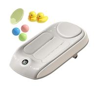 Temperature Sensing Bath Support, Safe Kids Bath Seat, 3 Level Height Adjustable Bathtub with Stable Base, PP Material Bathing Seat, Kids Bathing Accessory with Support Design for Child Home Shower