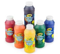 Tempere a dita lavabili Crayola (6 pezzi) - Set di tempere a dita per bambini in et prescolare e per bambini piccoli, kit per attivit artistich