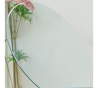Tempered Glass Table Top, Round Glass Table Top, Flat Polished Edge, For Dining Table, Coffee Table, Home，Office. 42CM, 45CM,52CM,60CM,80CM,90CM(52CM (20IN))