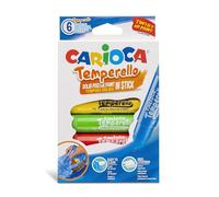 Carioca Astuccio Temperello 6 Tempere Colori Assortiti 42739-6 Pz