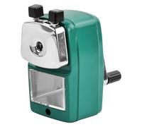 Temperino a Manovella, Temperamatite da Tavolo con Manovella, Temperino Elicoidale da Desktop per Studente, Scuola, Ufficio (Verde)