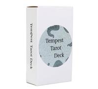 Tempest Oracle Tarot Deck, set divinazione mistica da 78 carte | versione inglese completa portatile (10,5 x 6 x 2,5 cm), giochi di intrattenimento per la famiglia e la