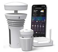 Tempest Weather System con misuratore del vento integrato, pluviometro e previsioni meteo accurate, wireless, app e Alexa abilitati