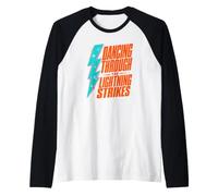 Tempesta Chaser Danza Attraverso Il Fulmine Colpi Maglia con Maniche Raglan
