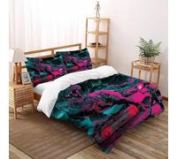 tempesta di T-Rex 3 Pezzi Set Copripiumino Stampa animale animale di carteone animatoe 3D Fibra Super Morbida with Pillow Case(s) Per Ragazzi E Ragazze Super King Size Double(200x200cm)