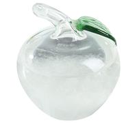 Tempesta in vetro a forma di mela Meteo in vetro Mini predittore meteorologico lucido Previsore temporale decorativo per la casa Regali di San Valentino ..