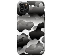 Tempesta Nuvola Camo Monocromatico Astratto Mood Artwork Design Custodia per iPhone 11 Pro Max