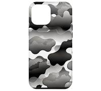 Tempesta Nuvola Camo Monocromatico Astratto Mood Artwork Design Custodia per iPhone 12 Pro Max