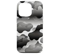 Tempesta Nuvola Camo Monocromatico Astratto Mood Artwork Design Custodia per iPhone 13 Pro