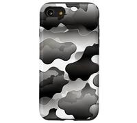 Tempesta Nuvola Camo Monocromatico Astratto Mood Artwork Design Custodia per iPhone SE (2020) / 7/8
