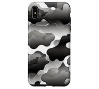Tempesta Nuvola Camo Monocromatico Astratto Mood Artwork Design Custodia per iPhone XS Max