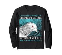 Tempi di fine Piccione Ci Sono Tempi di fine Possa Dio Essere misericordioso Maglia a Manica