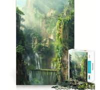Tempio antico nella giungla - Puzzle da 1000 pezzi per adulti - Allenamento mentale divertente - Componenti robusti e ben definiti - Attività rilassante e distensiva (50x75cm)