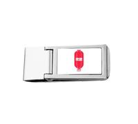 Tempio cinese decorazione fiera sottile fermasoldi in acciaio inox tasca portafoglio