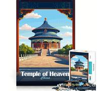 Tempio del Cielo, Cina Puzzle da 1000 pezzi per adolescenti Gioco rompicapo Attività domestica Taglio premium Articolo desiderio di Babbo Natale 38x26cm