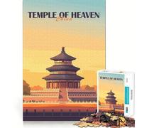 Tempio del Cielo, Cina Puzzle da 1000 pezzi per ragazzi, gioco per esercitare la mente, momento di condivisione, taglio di precisione, pezzo da collezione artistica 50x75cm