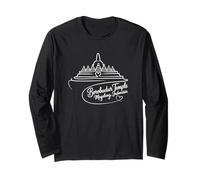 Tempio di Borobudur, Arte del cuore dell'Indonesia - Souvenir Maglia a Manica