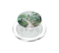 Tempio giapponese in verde paesaggio primaverile PopSockets PopGrip per MagSafe