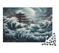 Tempio giapponese Puzzle 1000 Pezzi In Resistente E Durevole, Un Busta Di Puzzle A Rompicapo Per Enigma Per Il Relax Mentale, Ideale Per Vacanza Relax, Puzzle 38x26cm/1000pcs