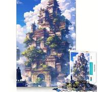 Tempio nel Cielo Puzzle da 1000 pezzi per adolescenti Puzzle Gioco di logica Gioco semplice e divertente Taglio preciso Babbo Natale Desiderio Scegli 38x26cm