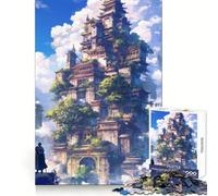 Tempio nel Cielo Puzzle da 1000 pezzi per adolescenti Puzzle Gioco di logica Gioco semplice e divertente Taglio preciso Babbo Natale Desiderio Scegli 38x26cm